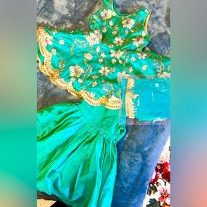 Punjabi Frock Sharara Suit